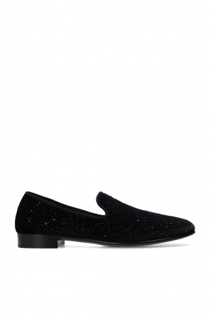 ‘kevin’ velvet loafers od Giuseppe Zanotti